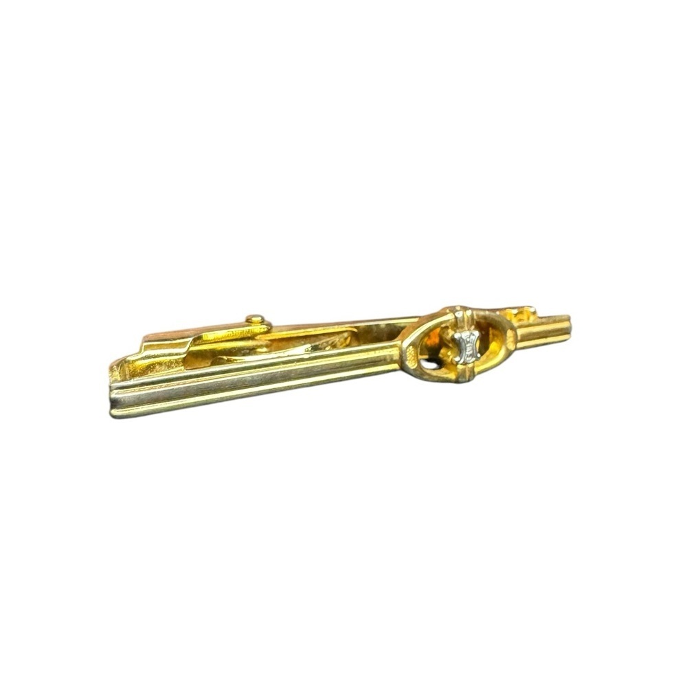 Celine Two Tone Tie Clip